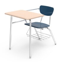 Desk attached on sale to chair